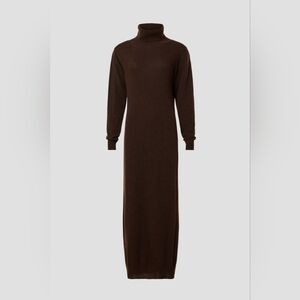 RTR S Pietro Brunelli Milano La Salle long maxi sweater Dress turtleneck brown